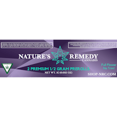 Glitter Bomb x Sweet Tea 2 x .5g Prerolls by Nature's Remedy