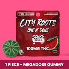 City Roots - Sour Watermelon (Indica) Edible 100mg
