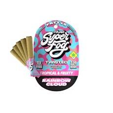 Super Fog Twisted Infused Fattys .5g 5pk Rainbow Cloud