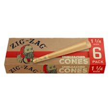 Zig Zag Unbleached Cones | 1 1/4 | 6-pk