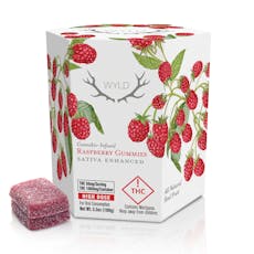 Wyld Gummies - Raspberry Sativa 1000mg
