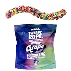 (Korova) Twerpz Rope Grape 100mg