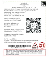 Atomic Breath Whole Flower | T25.16% | 01147 | 3.5g