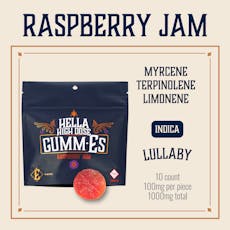 ELEVATE - HELLA HIGH DOSE GUMM-ES - GUMMIES - 1000MG - 10PK - RASPBERRY JAM - INDICA