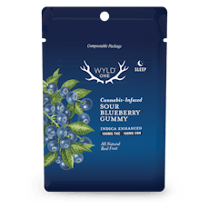 Sour Blueberry Single Gummy 100mg