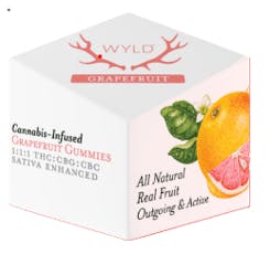 WYLD - Grapefruit 1:1:1 THC:CBG:CBC Gummies