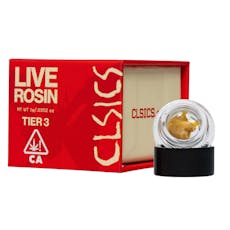 CLSICS - Red Opium (Indica) Tier 3 Live Rosin 1g