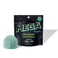 GRON | BAJA BLAZE MEGA (SATIVA) | ROSIN GUMMIES | 100MG