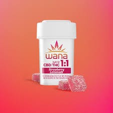 Wana | Gummies | Strawberry Lemonade 1:1