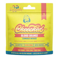 Cheeched Gummies 100 MG Blood Orange 10:2:2 (100 MG THC/20 MG: CBG, CBC)