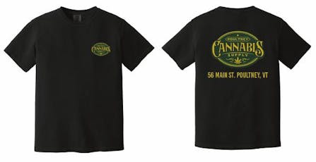 PCS - Lrg. Black T-Shirt w/Green/Yellow Oval Logo