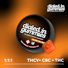 Blood Orange | 20pk 110mg 1:1:1 THC:THCV:CBC Rosin Gummies