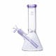 9" Bong - Clear w/ Lavender
