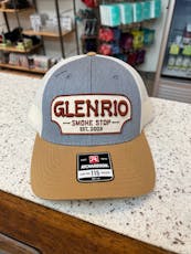 Glenrio Denim & Brown Mesh Hat - Puffy Letter Patch