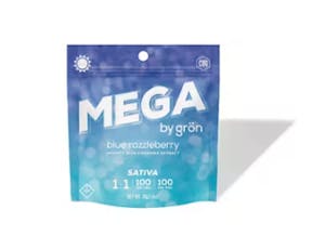 Gron - 1:1 Blue Razzleberry MEGA - CBG/THC - Daytime Sativa