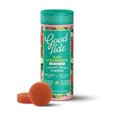GOOD TIDE Kiwi Strawberry 1:1:1 THC:CBD:CBG Rosin Gummies 10ct 100mg