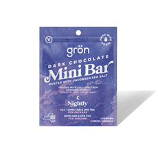 Grön - Mini Bar - Dark Chocolate - Nightly - 10:1 (CBN:THC) Single Chocolate Edible