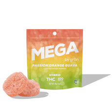 Grön - Gummies - Passion Orange Guava Mega Pearls (H) (10pk) 100mg