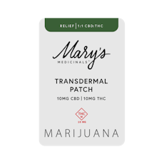 Transdermal Relief 1:1 Patch (10mg)