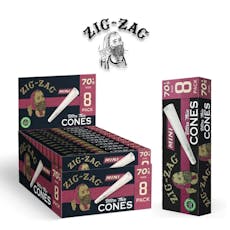 Zig Zag | Cones | Ultra Thin Pre-Rolled 70's Size 8ct