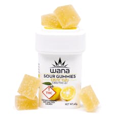 Wana - Gummies - Sour Exotic Yuzu (2:1) (CBD:THC) 100mg