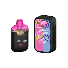 BODEGA BOYZ | DEUCES | PINK GUAVA RUNTZ x BLUEBERRY CERTZ | LIVE RESIN DUAL CHAMBER AIO | 2G