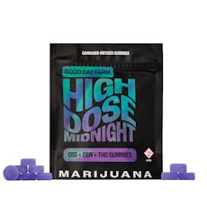 GDF: Multi-Dose Gummies | Midnight 20:10:5 | 200mg THC : 100mg CBN : 50mg CBD | 10pk