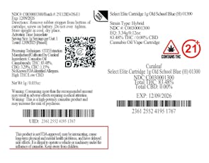 Elite Old School Blue Cartridge 1g (01300)