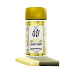 Stiiizy 40's - Super Lemon Haze 5pk - Infused Prerolls - 2.5g