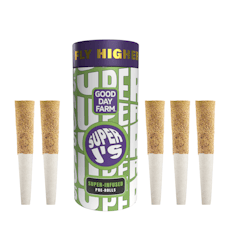 GDF: Infused Pre-Roll Pack | Grape x Kool Whip | Super J's | 0.5g | 5pk
