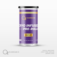 Oz Cannabis Infused Preroll Pack 14g Grape Ape