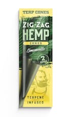 Zig Zag Terpene Infused Hemp Cones 2pk -Limoncello