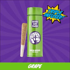 GDF: Infused Pre-Roll Pack | Grape x Pink Pop | Super J's | 0.5g ea | 5pk