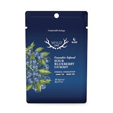 WYLD Edibles: WYLD Ones 1:1 CBN Sour Blueberry Gummies (I) 100mg