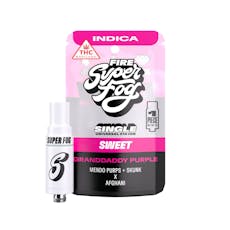 Mfused - Super Fog Granddaddy Purple FIRE ION Cartridge 1g/1000mg