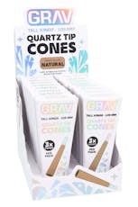 Grav - Quartz Tip Cones Tall Kings (Natural)