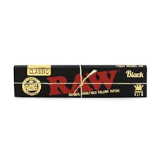 Raw Black Classic Rolling Papers - Kingsize Slim