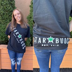 Star Buds | T-Shirt | Black Logo | Small | *30% off Red Tag Sale*