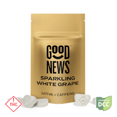 Good News | Sparkling White Grape w/Caffeine 10ct | 110mg Gummies