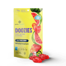 Watermelon 1:1 FLY Doozies 10pk (80g) (100mg THC;100mg CBG) - Green Revolution