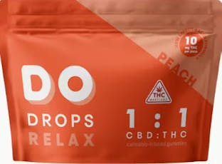 Do Drops - Peach 1:1 CBD:THC 10 pk (100mg)