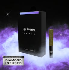 Rythm: Remix | Blueberry Kush | 5 x 0.5g Infused Pre-Rolls | 2.5g