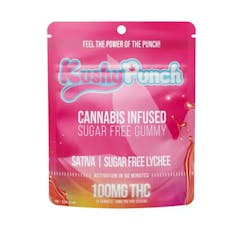 Kushy Punch - Lychee (Sativa) Sugar Free Edible 100mg