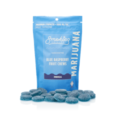 Blue Raspberry Indica Gummies 1000mg