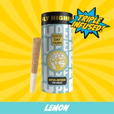 GDF: Infused Pre-Roll Pack | Lit Lemons x Futura Haze | Super J's | 0.5g ea | 5pk