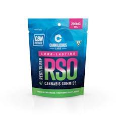 Watermelon RSO Rest Gummies, Indica, 200mg
