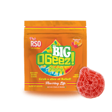 OGeez! - Peg's Raspberry Orange - 2pk Big RSO Gummy - 100mg