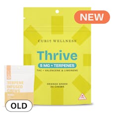 Curio - Thrive 5mg Plus Terpenes Orange Spark Chews (20ct/5mg)