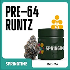 Springtime Prepack (1/8 oz) Pre-64 Runtz