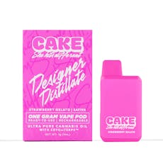 1g Designer Distillate Disposable Vape (Strawberry Gelato)